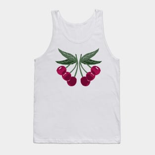 Burgundy Cherry Pie Tank Top